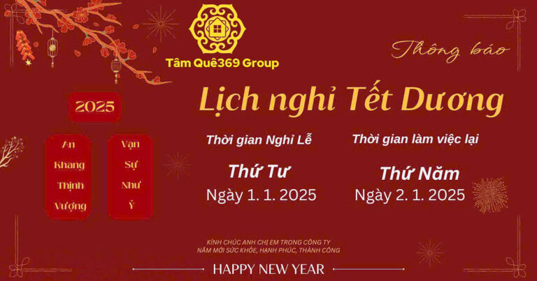 Thông báo nghỉ tết Dương Lịch 2025